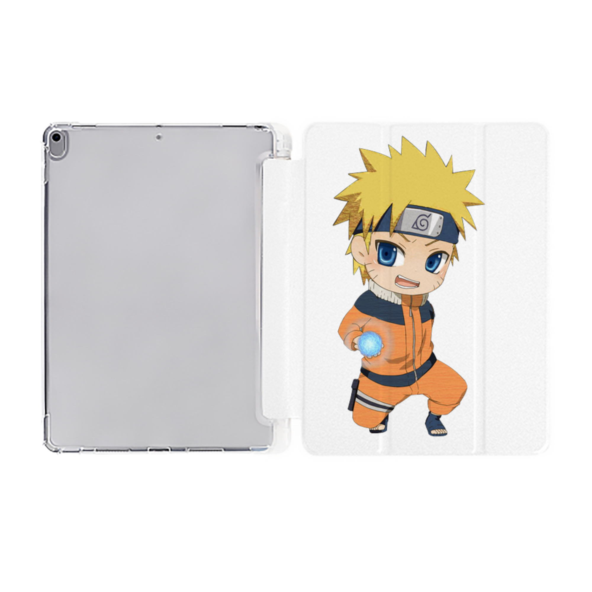 （画像用） NARUTO -ナルト- うずまき ナルト Uzumaki Naruto IPad ケース ペン収納付き 三つ折りスタンド PUレザー×シリコン 対応機種9.5/10.5/10.9インチ